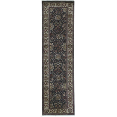 Hand-Knotted High-Quality Brown Runner