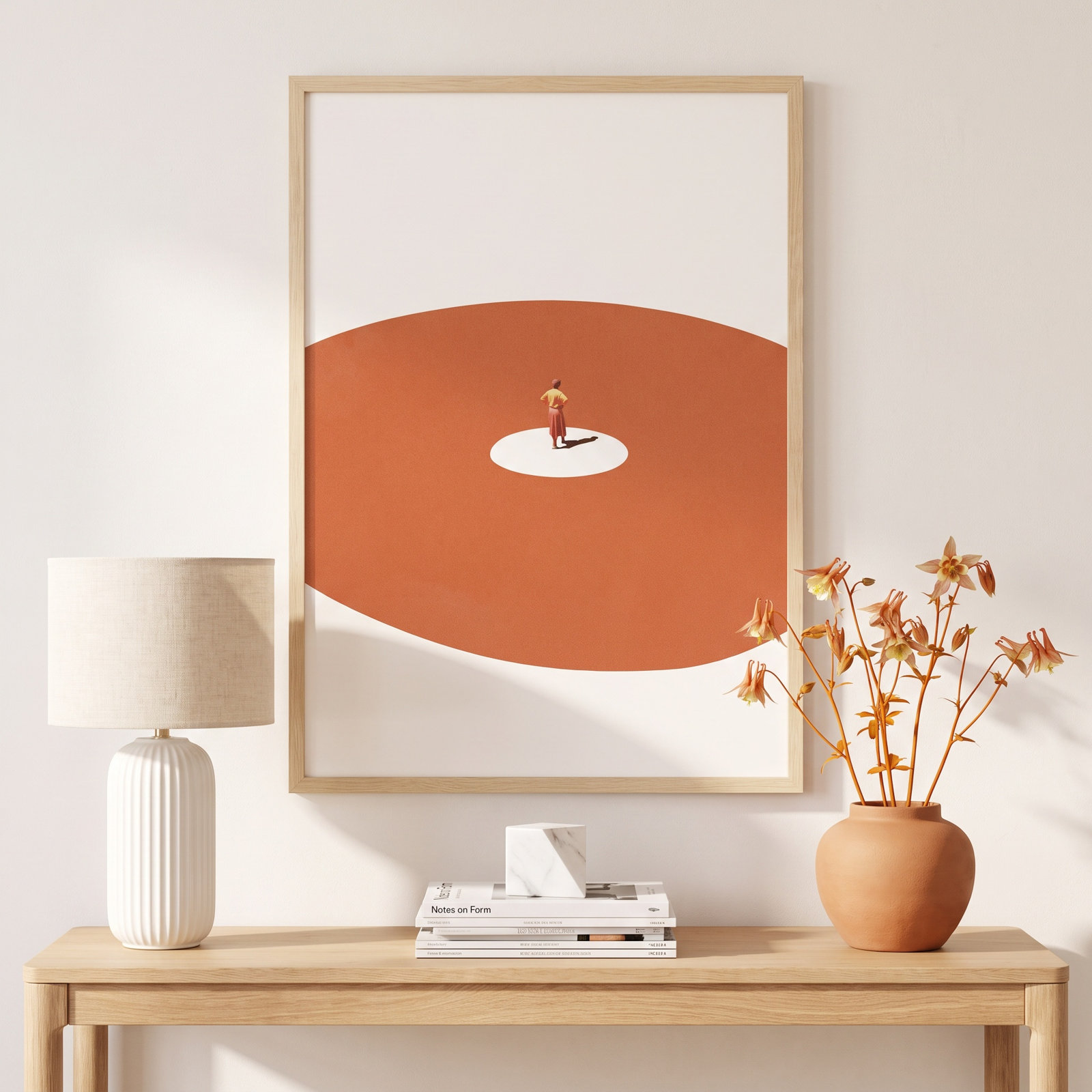 Confidence by Maarten Leon, 29" W x 41" H, Brown