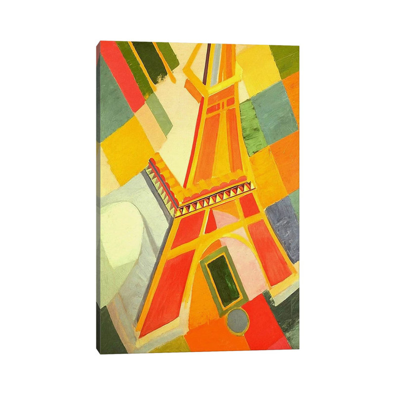 Eiffel Tower by Robert Delaunay - Wrapped Canvas Print
