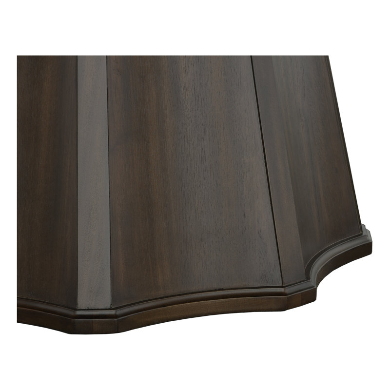 West Camden Round Walnut Wood Dining Table