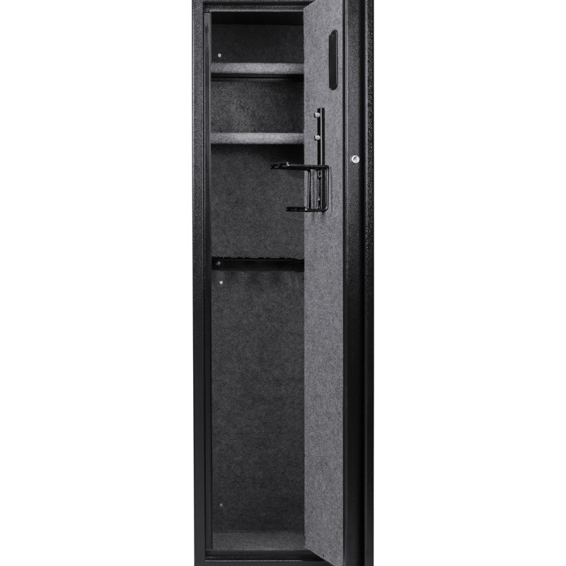 4.33 Cu Ft Steel Safe For Rifles, Equipped With Biometric Keypad Rifles Ft, Feature