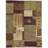 Himalayan Wool Abstract Area Rug