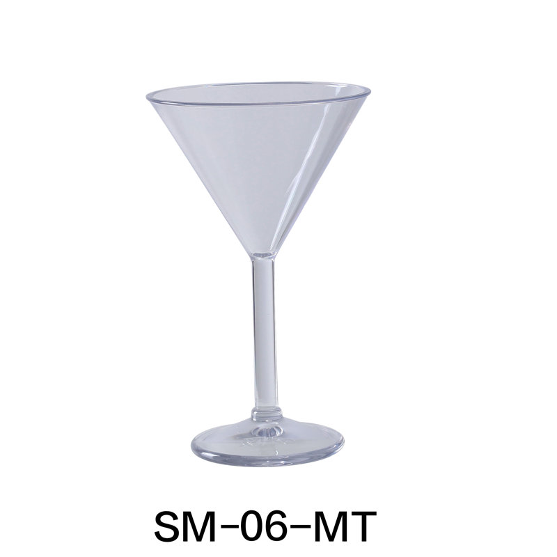 Stemware 6 oz. Plastic Martini Glass