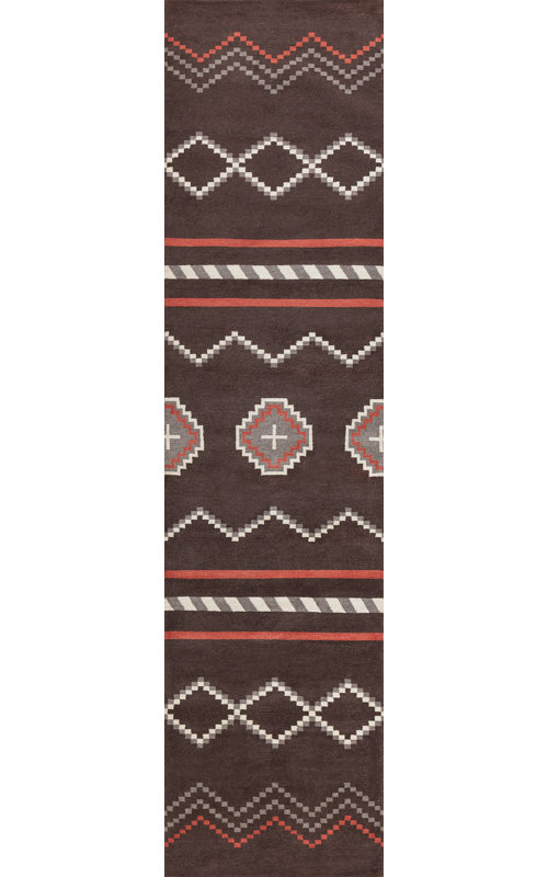 Mesa Hand Woven Wool Area Rug, Runner 3' x 9'