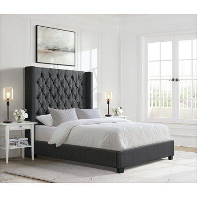 Upholstered Low Profile Standard Bed