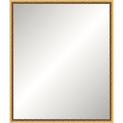 Distressed Gold Old World Mirror