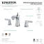 Kingston Brass NuvoFusion Two-Handle 3-Hole Deck Mount Widespread Bathroom Faucet with Retail Pop-Up Drain-17797610