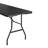 Sleek 6ft Folding Picnic Table with Black Tabletop