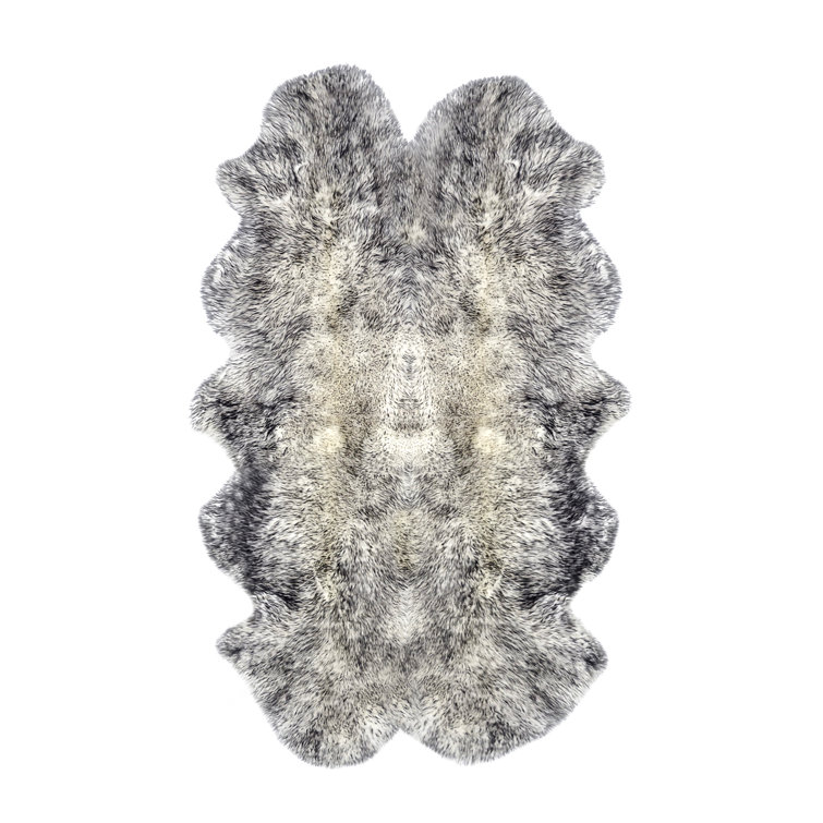 Tapis gris en peau de mouton Chatterton