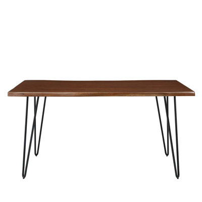 Modway Ardor 60" Live Edge Acacia Wood Rectangular Dining Table