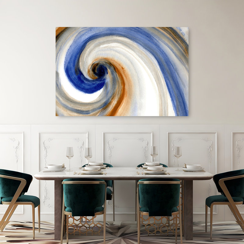 Reproduction d'art moderne abstrait abstrait, 40" H x 60" W