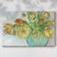 Toile tendue avec accents floraux printaniers-683595192