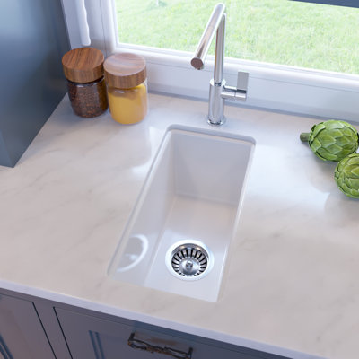 Pranav 9.25" x 18.25" Dual-mount Kitchen/Bar Sink