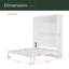 Lit escamotable mural avec tablettes Murphy-98421199-98421196