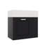 Meuble-lavabo flottant mural de 21,8 po avec meuble-lavabo, grand tiroir et tablette réglable-2044559297