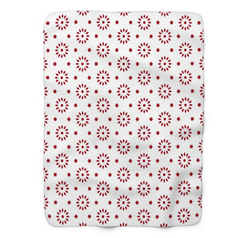 Ruby Symmetry - 1 pièce Sherpa Premium Couverture 0215, L 50 po x L 60 po