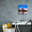 «Chicago - Amber Sunset Glow» par Epic Portfolio, art mural sur toile-1125401012