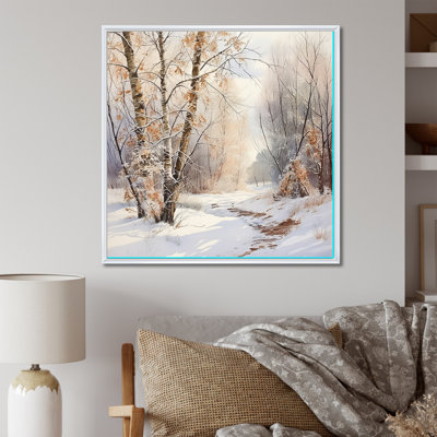 «Trees Charm In Winter - Tree», art mural sur toile
