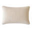 Coussin lombaire Hez, tissu texturé ivoire moelleux, rectangulaire 16 x 24