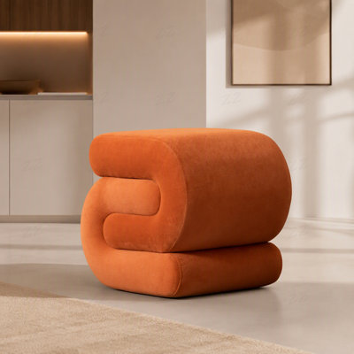 Velvet Ottoman