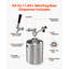 Mini baril 64 oz, système de robinet presseur Growler, ensemble de bière en acier inoxydable 304, avec régulateur de Co2, robinet à fermeture automatique, garde frais et gazéification pour la bière maison, artisanale et de bière pression