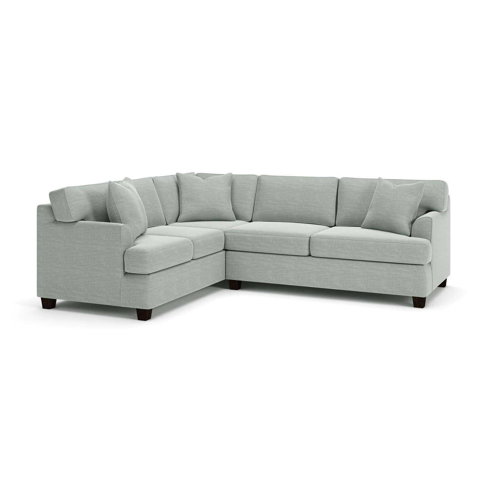 Conradina Upholstered L-Sectional, Conversation Capri Basketweave, Left Hand Facing