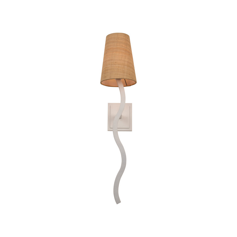 Sway 1 - Light Armed Sconce, Natural, White