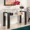 Lasell 48'' Glass Top Console Table