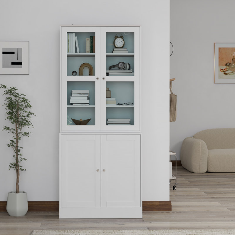 Birce Cube Bookcase., White/Oak