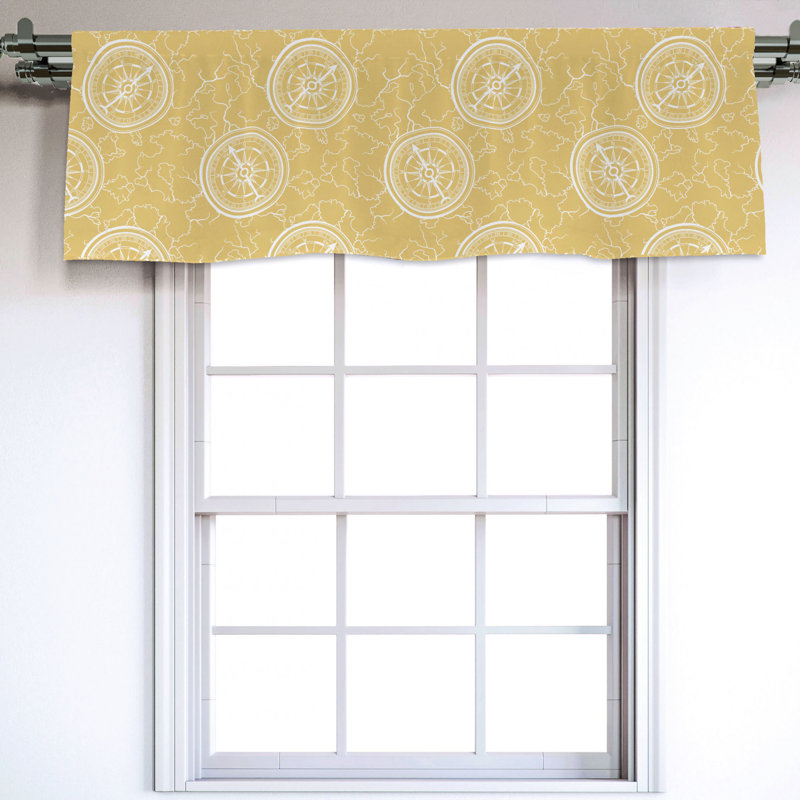 Sateen Ruffled Window Valance