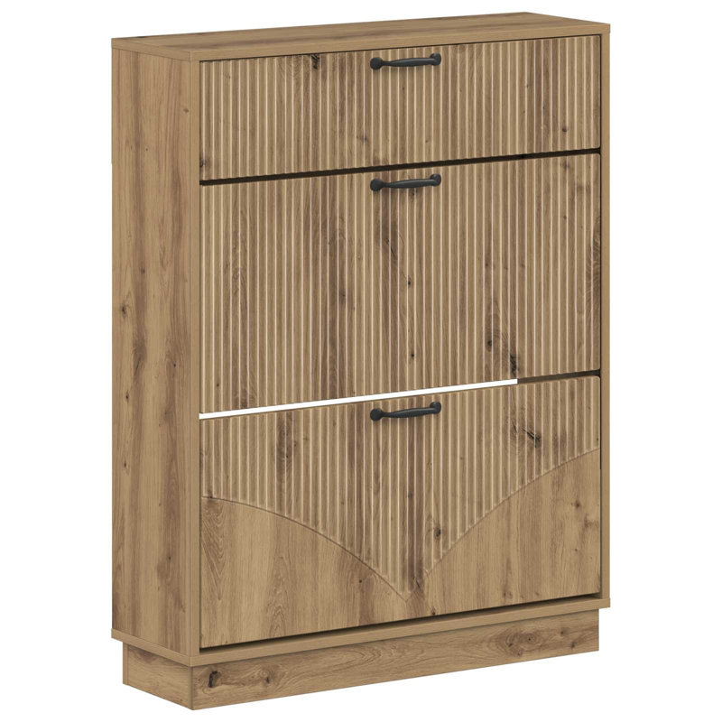 Shoe Storage, 100 cm H x 78 cm W x 24 cm D, Artisan Oak