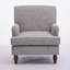 Fauteuil d'appoint ergonomique vintage en lin pour le salon et la chambre à coucher