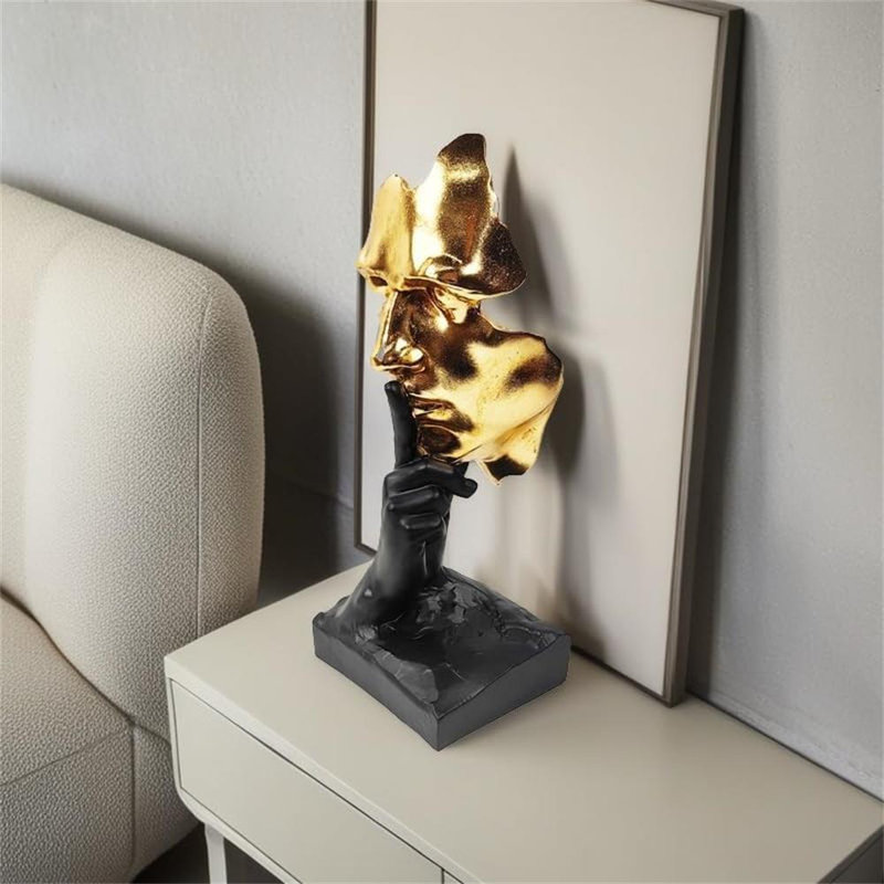 12 "No Hear No See No Speak Modern Home Résine Sculptures Objets décoratifs pour bureau à domicile Bibliothèque
