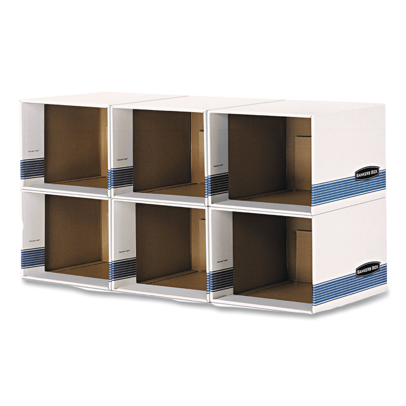 White and Blue Steel Wire Stackable Storage Tower