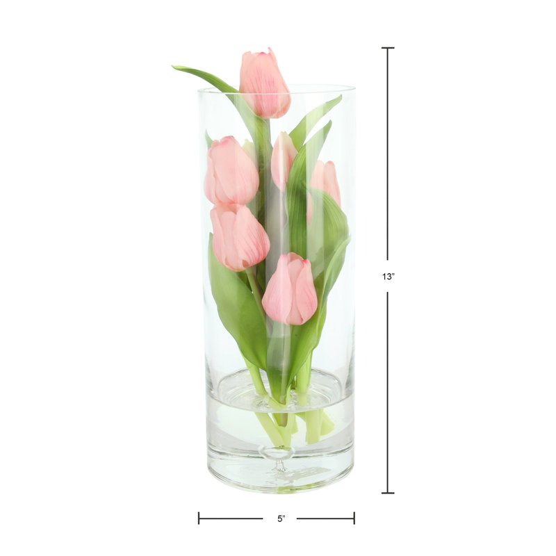 Tulips Arranged in a Glass Vase