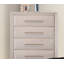 Commode à tiroirs en queue d'aronde anglaise, 1 pièce, finition chêne blanc