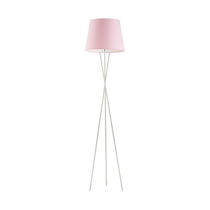 Arlaith 165cm Tripod Floor Lamp, Silver, Light Pink