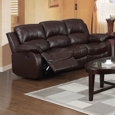 Cornwall Faux Leather Reclining Sofa