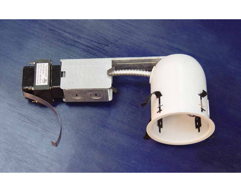 Boîtier d'éclairage encastré à basse tension 1 lumière non-IC 4,125 W blanc incandescent Remodel