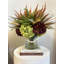 Hydrangeas And Heather Arrangement In Vase