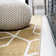 Tapis doré / blanc Amuda Blocks