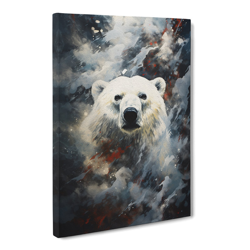 Polar Bear Symbolism - Wrapped Canvas Print, 76cm H x 50cm W x 3cm D