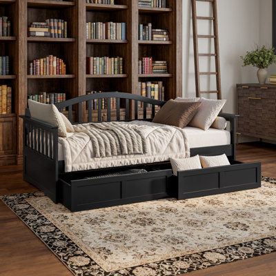 Mission Wood Daybed with Storage Drawers