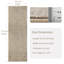Tapis de couloir 2 pi x 6 pi gris clair crème auto-adhésif-1229477811