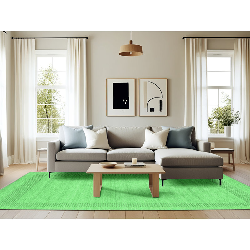 Antaneice Washable Abstract Indoor Rug, Rectangle 6' x 9'