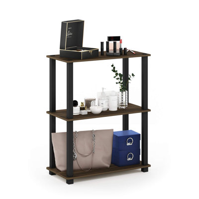 3-tier Compact Multipurpose Shelf Display Rack With Square Tube