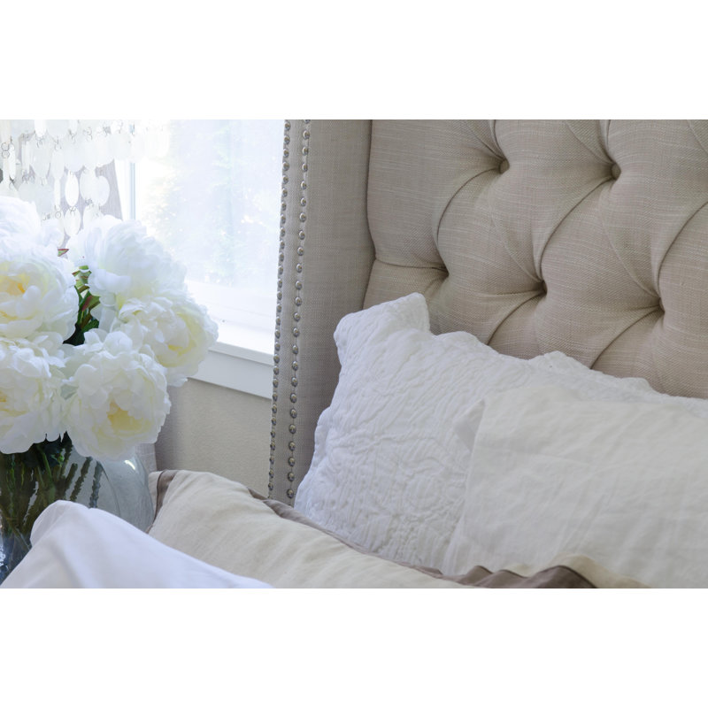 Upholstered Wingback Bed, California King