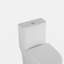 Toilette monobloc allongée au plancher 1,1 / 1,6 GPF à hauteur confort, certifiée CUPC, certifié Watersense, céramique, couleur blanche, siège à fermeture en douceur, T036WT