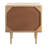 Elegant Leni 18'' W Nightstand – Stylish Modern Wood Bedside with Brass Legs & Unique Drawer Design