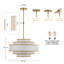 Lustre tambour 4 lumières en lin moderne-170894095-170894080-170894090